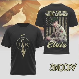Elvis Presley Military Tribute “Thank You For Your Service” TCB Camo Shirt Elvis Presley Military Tribute “Thank You For Your Service” TCB Camo Shirt