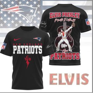 Elvis Presley New England Patriots Meets Football TCB Edition Shirt Elvis Presley New England Patriots Meets Football TCB Edition Shirt