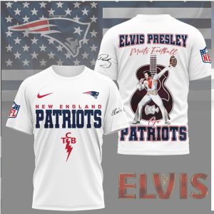 Elvis Presley New England Patriots Meets Football TCB Edition Shirt