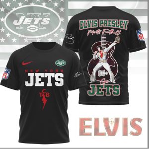 Elvis Presley New York Jets Meets Football TCB Edition Shirt Elvis Presley New York Jets Meets Football TCB Edition Shirt