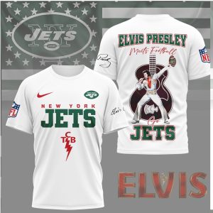 Elvis Presley New York Jets Meets Football TCB Edition Shirt