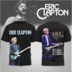 Eric Clapton 2024 North American Tour Portrait T Shirt