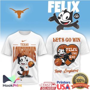 Felix the Cat x Texas Longhorns Basketball Mascot T Shirt