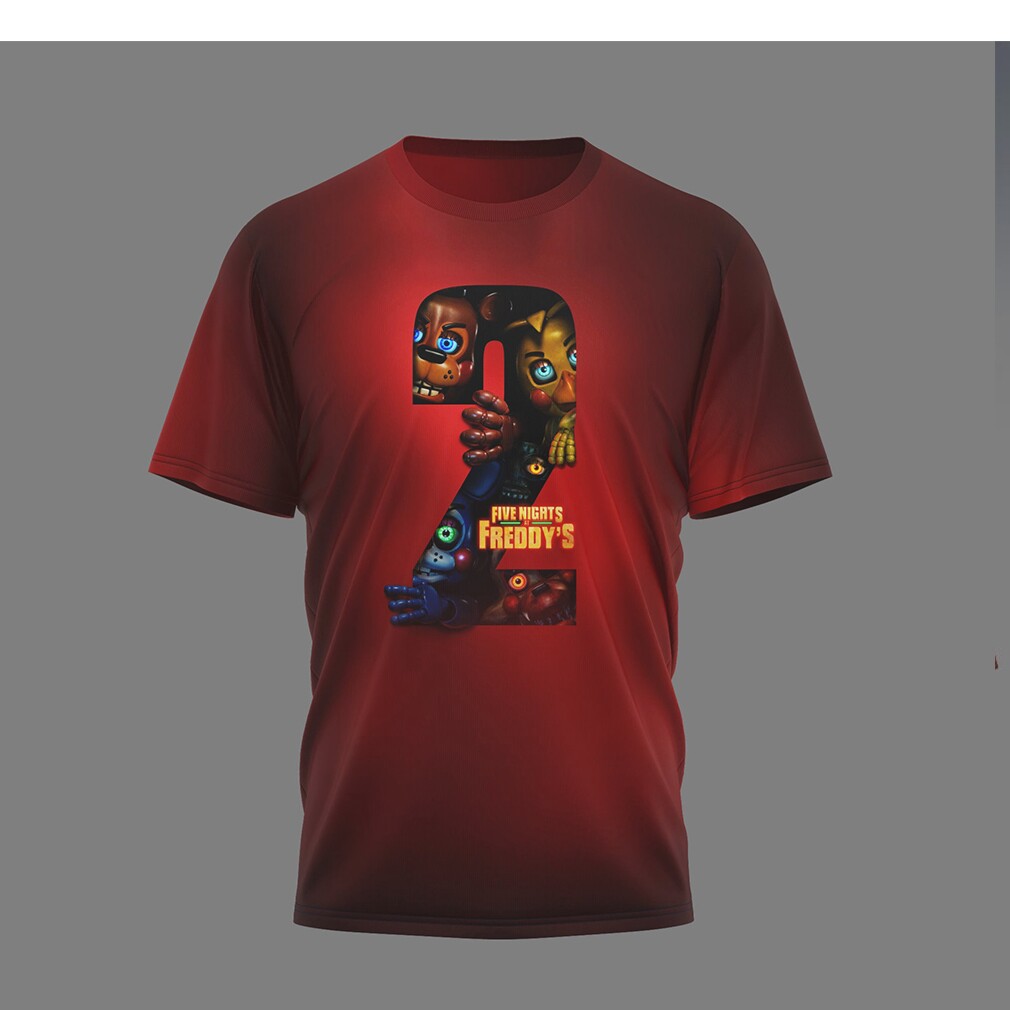 Five Nights at Freddy’s 2 I Survived Red Animatronic Group T Shirt Five Nights at Freddy’s 2 I Survived Red Animatronic Group T Shirt