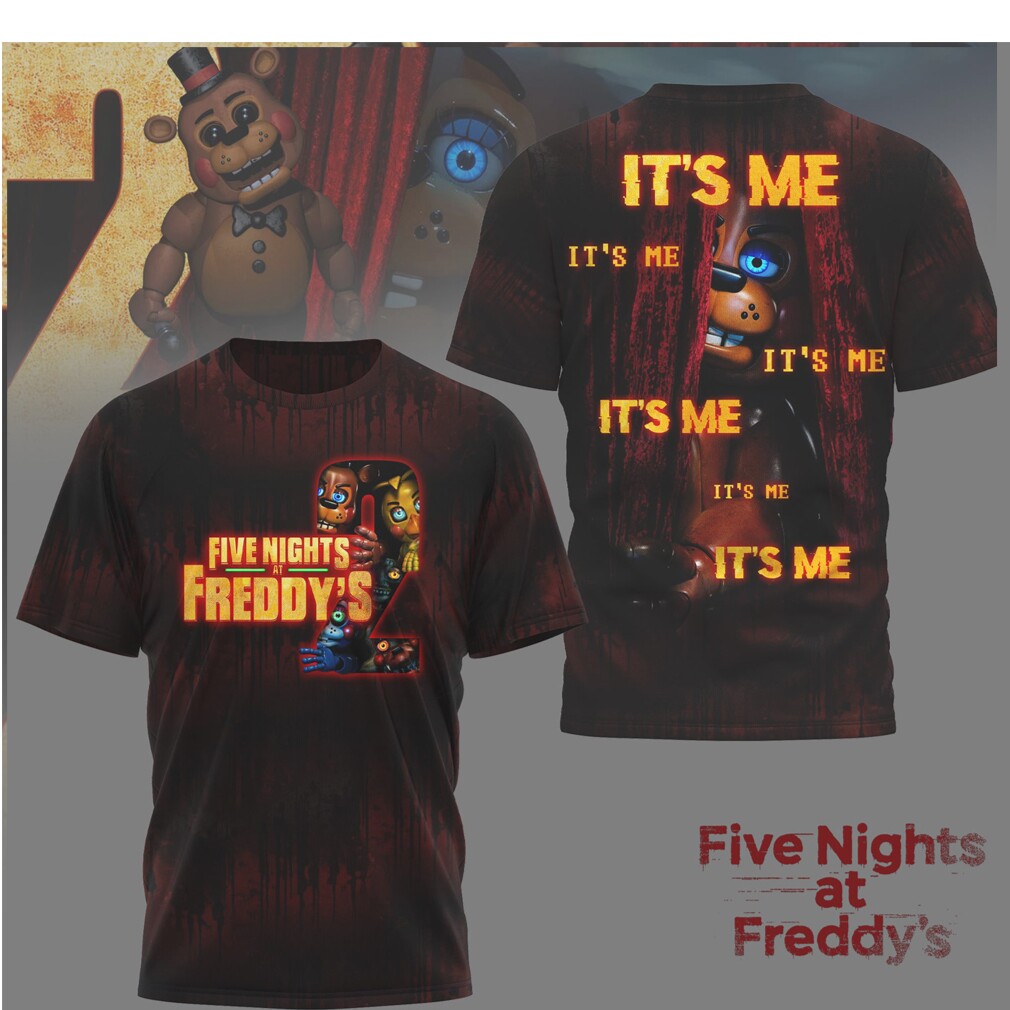 Five Nights at Freddy's 2 It's Me Freddy Fazbear Peek a Boo T Shirt Five Nights at Freddy's 2 It's Me Freddy Fazbear Peek a Boo T Shirt