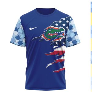 Florida Gators (Alt Design) I Wear Blue for Autism Awareness T Shirt
