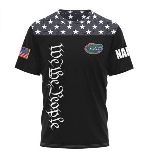 Florida Gators Custom Name US Flag We The People Patriotic T Shirt