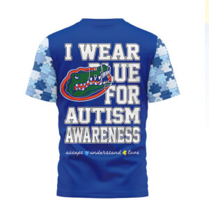 Florida Gators I Wear Blue for Autism Awareness T Shirt Florida Gators I Wear Blue for Autism Awareness T Shirt