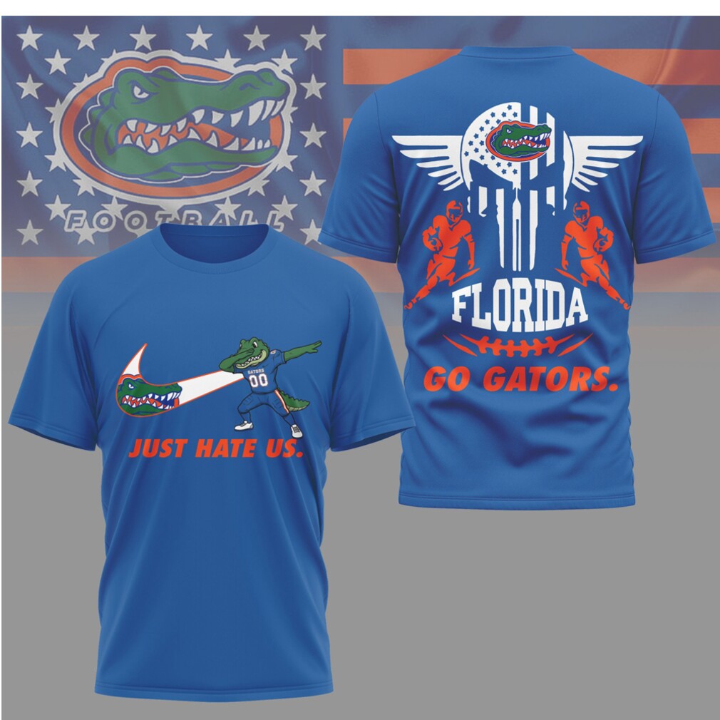 Florida Gators “Just Hate Us” Albert Gameday Dabbing Mascot T Shirt Florida Gators “Just Hate Us” Albert Gameday Dabbing Mascot T Shirt