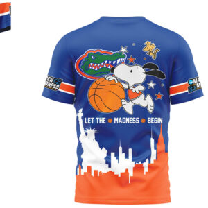 Florida Gators Snoopy March Madness 2026 Let The Madness Begin Shirt