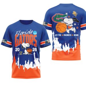 Florida Gators Snoopy March Madness 2026 Let The Madness Begin Shirt