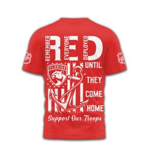 Florida Panthers RED Remember Everyone Deployed Support Our Troops T Shirt Florida Panthers RED Remember Everyone Deployed Support Our Troops T Shirt