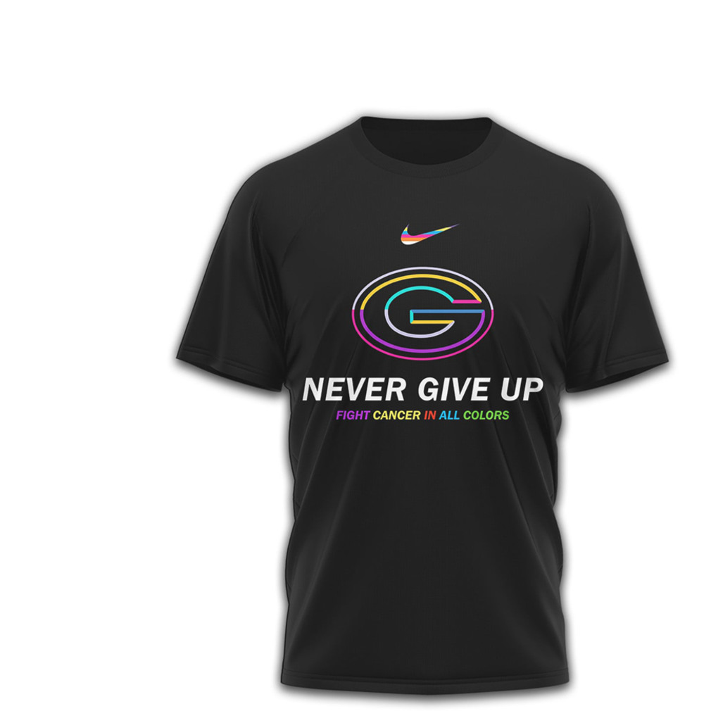Georgia Bulldogs Cancer Awareness Never Give Up Rainbow Ribbon Red Black T Shirt Georgia Bulldogs Cancer Awareness Never Give Up Rainbow Ribbon Red Black T Shirt
