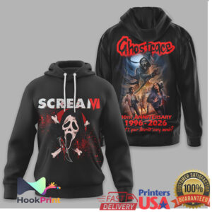 Ghostface Scream VI 30th Anniversary 1996 2026 Horror Shirt Ghostface Scream VI 30th Anniversary 1996 2026 Horror Shirt