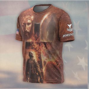 God Is My Father Veterans Are My Brothers Burning Cross T Shirt