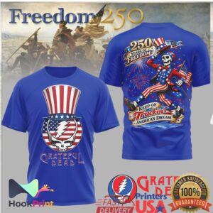 Grateful Dead 250 Years of Freedom American Dream Uncle Sam Skeleton Shirt