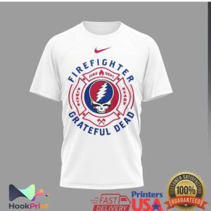 Grateful Dead Firefighter Always Ready Steal Your Face Fire Dept Shirt