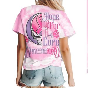 Grateful Dead Steal Your Face Hope For A Cure Breast Cancer Awareness Shirt