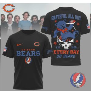 Grateful Dead Steal Your Face x Chicago Bears Grateful All Day T Shirt