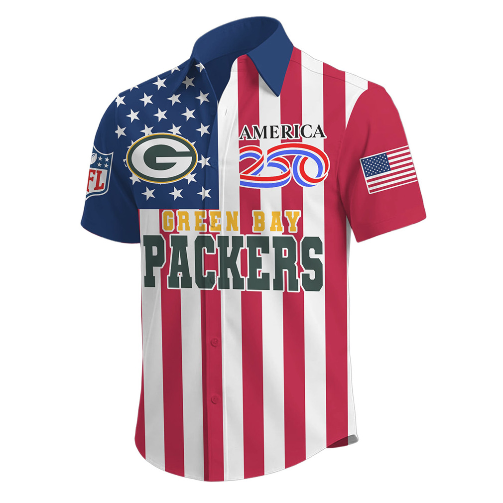 Green Bay Packers America 250th Anniversary Semiquincentennial Patriot Eagle Button Up Shirt Green Bay Packers America 250th Anniversary Semiquincentennial Patriot Eagle Button Up Shirt