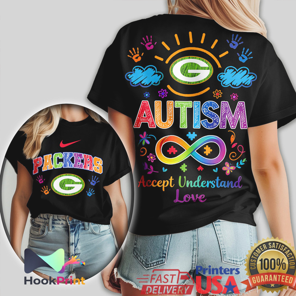 Green Bay Packers Autism Awareness G Logo Colorful Puzzle Design T Shirt Green Bay Packers Autism Awareness G Logo Colorful Puzzle Design T Shirt