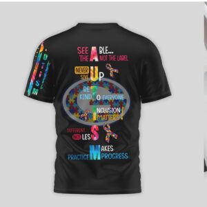 Green Bay Packers Autism Awareness See Able Not The Label NFL T Shirt