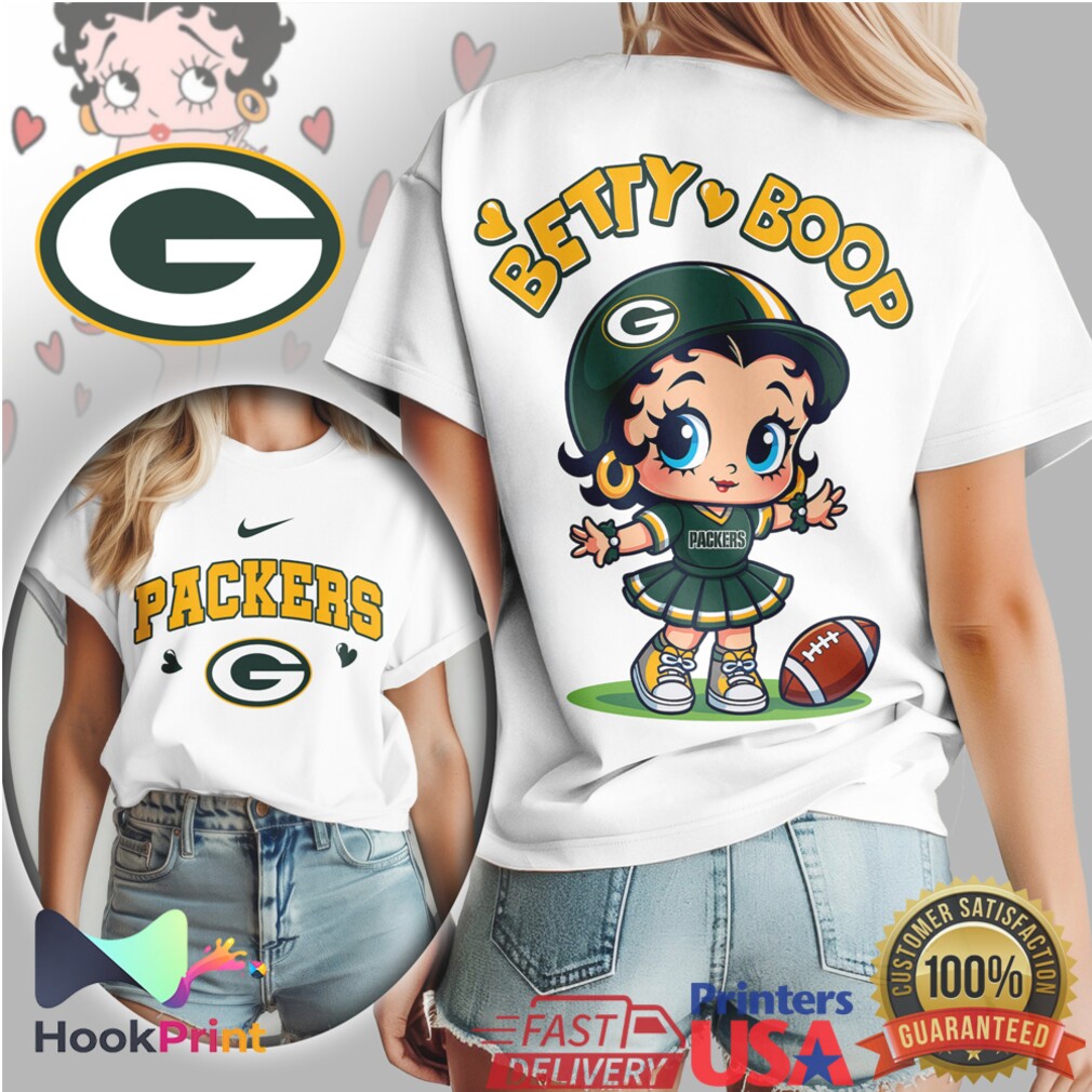 Green Bay Packers Betty Boop Fan Women’s NFL Football T Shirt Green Bay Packers Betty Boop Fan Women’s NFL Football T Shirt