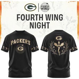 Green Bay Packers Fourth Wing Night Dragon Fantasy Football T Shirt