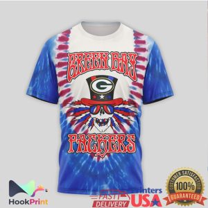 Green Bay Packers Grateful Dead Tie Dye “Make America Grateful Again” T Shirt