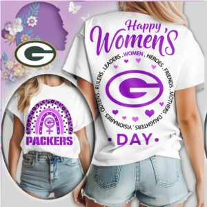 Green Bay Packers Happy Womens Day NFL Football Fan Gift Shirt