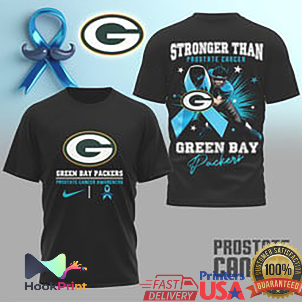 Green Bay Packers Prostate Cancer Awareness Stronger Than T Shirt Green Bay Packers Prostate Cancer Awareness Stronger Than T Shirt