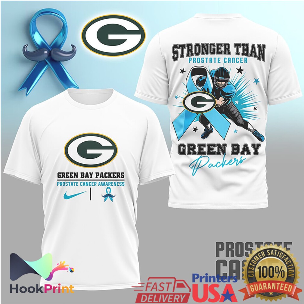 Green Bay Packers Prostate Cancer Awareness Stronger Than T Shirt Green Bay Packers Prostate Cancer Awareness Stronger Than T Shirt