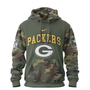 Green Bay Packers U.S. Army 250 Years Anniversary Camo Military T Shirt