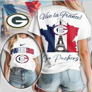 Green Bay Packers Vive la France Paris Inspired Fan NFL Shirt