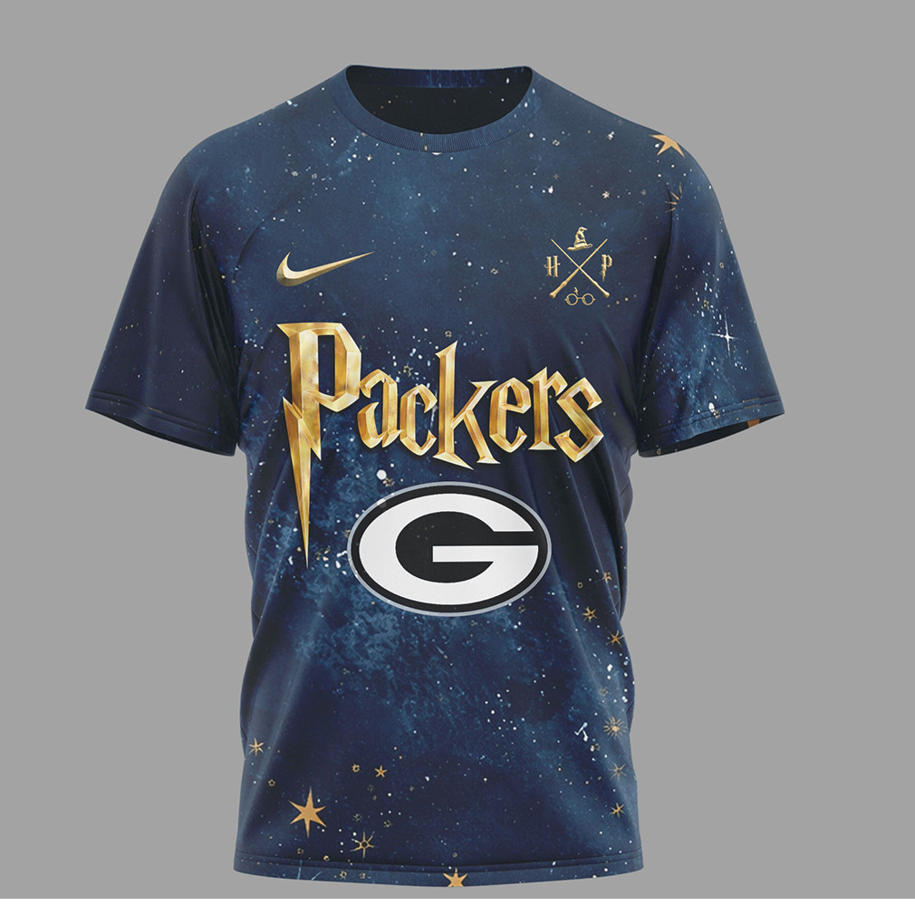 Green Bay Packers x Harry Potter 25 Years of Magic Galaxy T Shirt Green Bay Packers x Harry Potter 25 Years of Magic Galaxy T Shirt