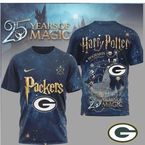 Green Bay Packers x Harry Potter 25 Years of Magic Galaxy T Shirt
