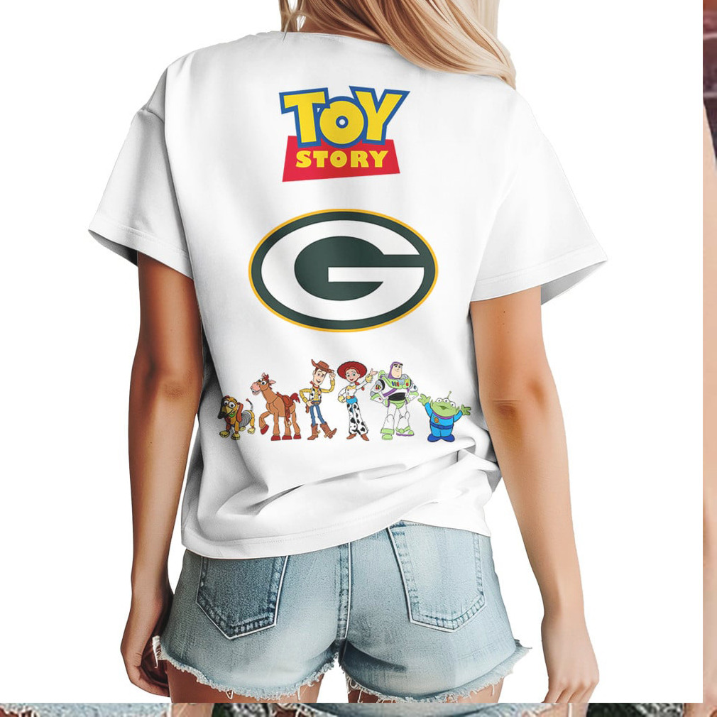 Green Bay Packers x Toy Story Friends NFL White Graphic T Shirt Green Bay Packers x Toy Story Friends NFL White Graphic T Shirt