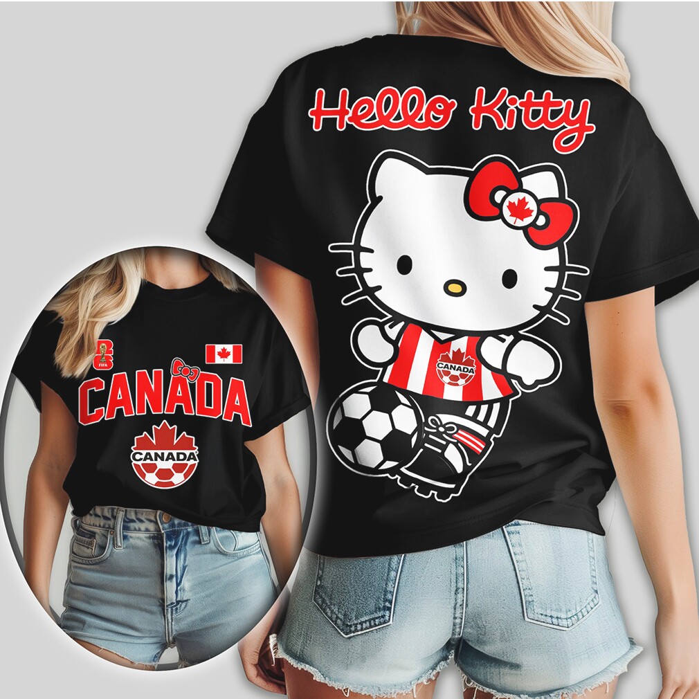 Hello Kitty Canada Soccer Fan T Shirt Maple Leaf Football Character T Shirt Hello Kitty Canada Soccer Fan T Shirt Maple Leaf Football Character T Shirt