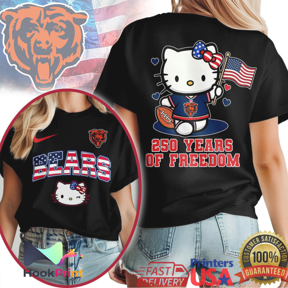 Hello Kitty Chicago Bears 250 Years of Freedom NFL Fan T Shirt Hello Kitty Chicago Bears 250 Years of Freedom NFL Fan T Shirt