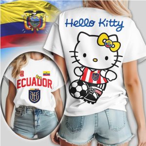 Hello Kitty Ecuador National Team Soccer La Tri Football Fan Apparel Hello Kitty Ecuador National Team Soccer La Tri Football Fan Apparel