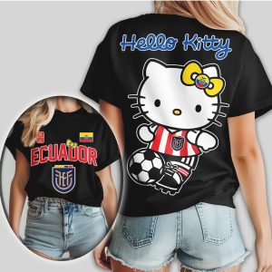 Hello Kitty Ecuador National Team Soccer La Tri Football Fan Apparel