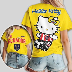 Hello Kitty Ecuador National Team Soccer La Tri Football Fan Apparel