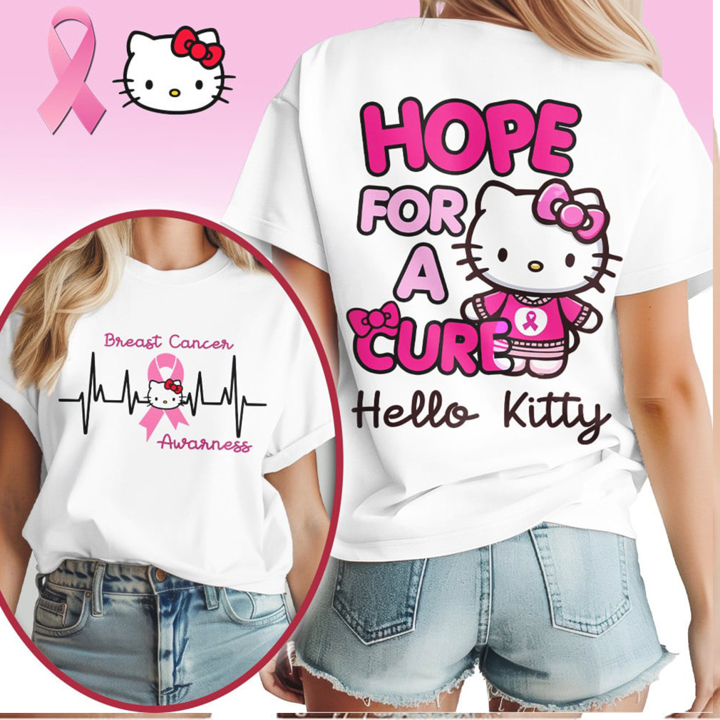 Hello Kitty Hope For A Cure Breast Cancer Awareness Heartbeat Shirt Hello Kitty Hope For A Cure Breast Cancer Awareness Heartbeat Shirt