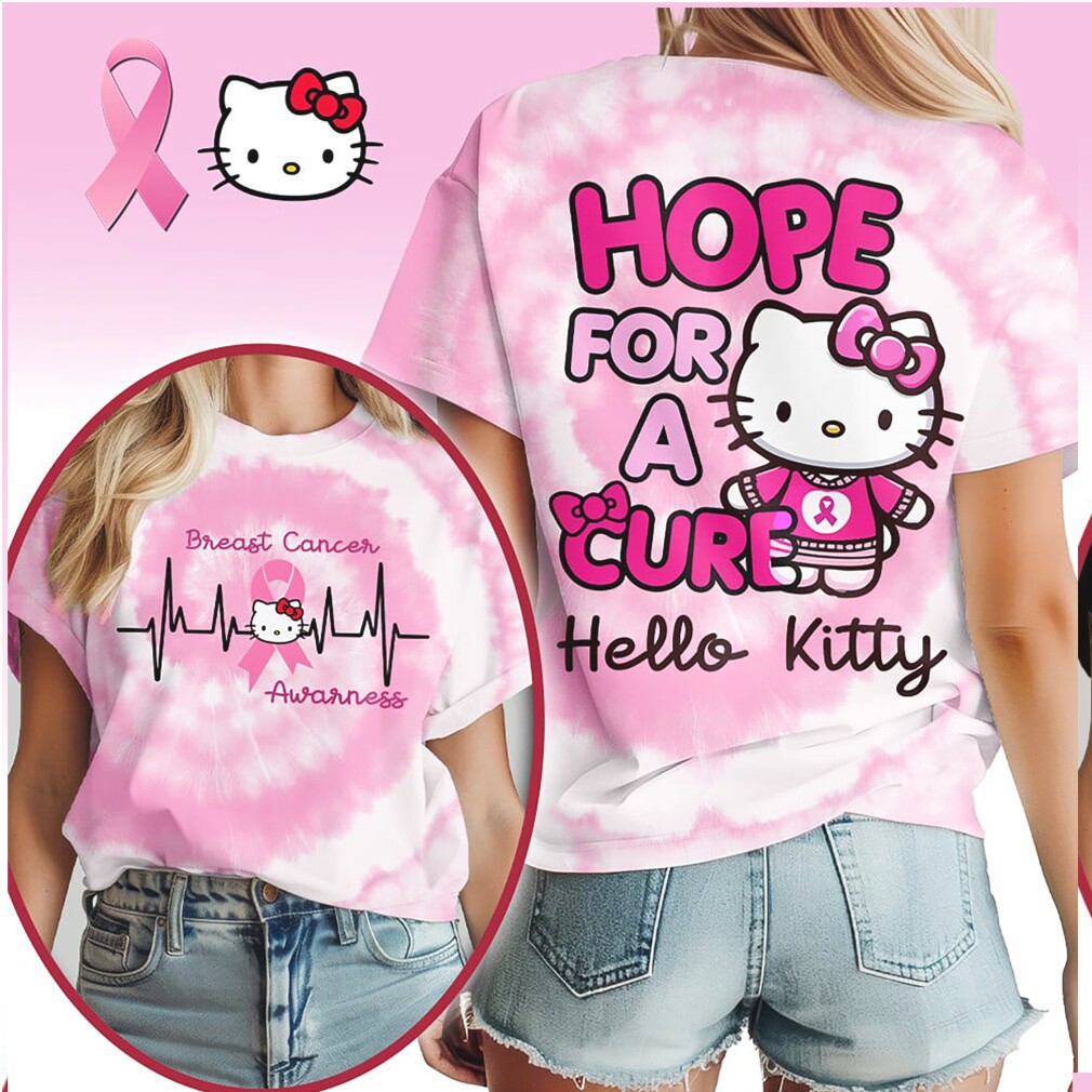 Hello Kitty Hope For A Cure Breast Cancer Awareness Heartbeat Shirt Hello Kitty Hope For A Cure Breast Cancer Awareness Heartbeat Shirt