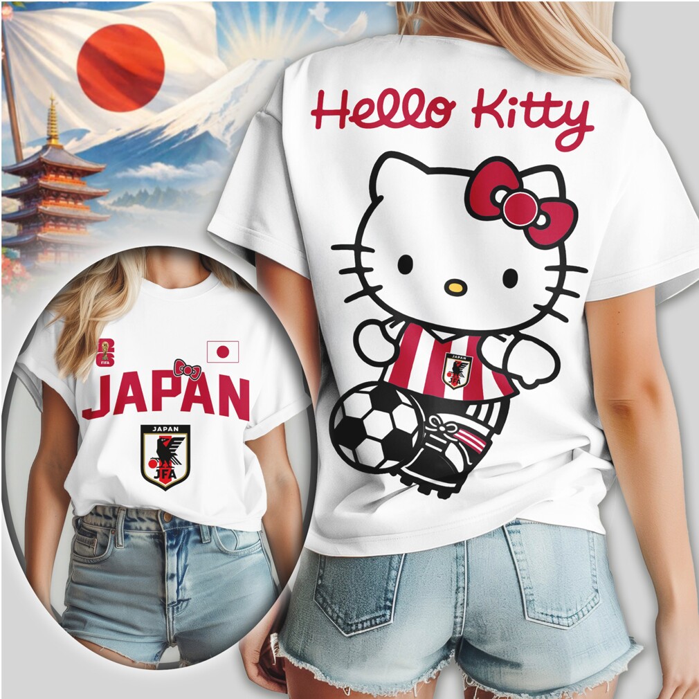 Hello Kitty Japan Samurai Blue Soccer Fan T Shirt Hello Kitty Japan Samurai Blue Soccer Fan T Shirt