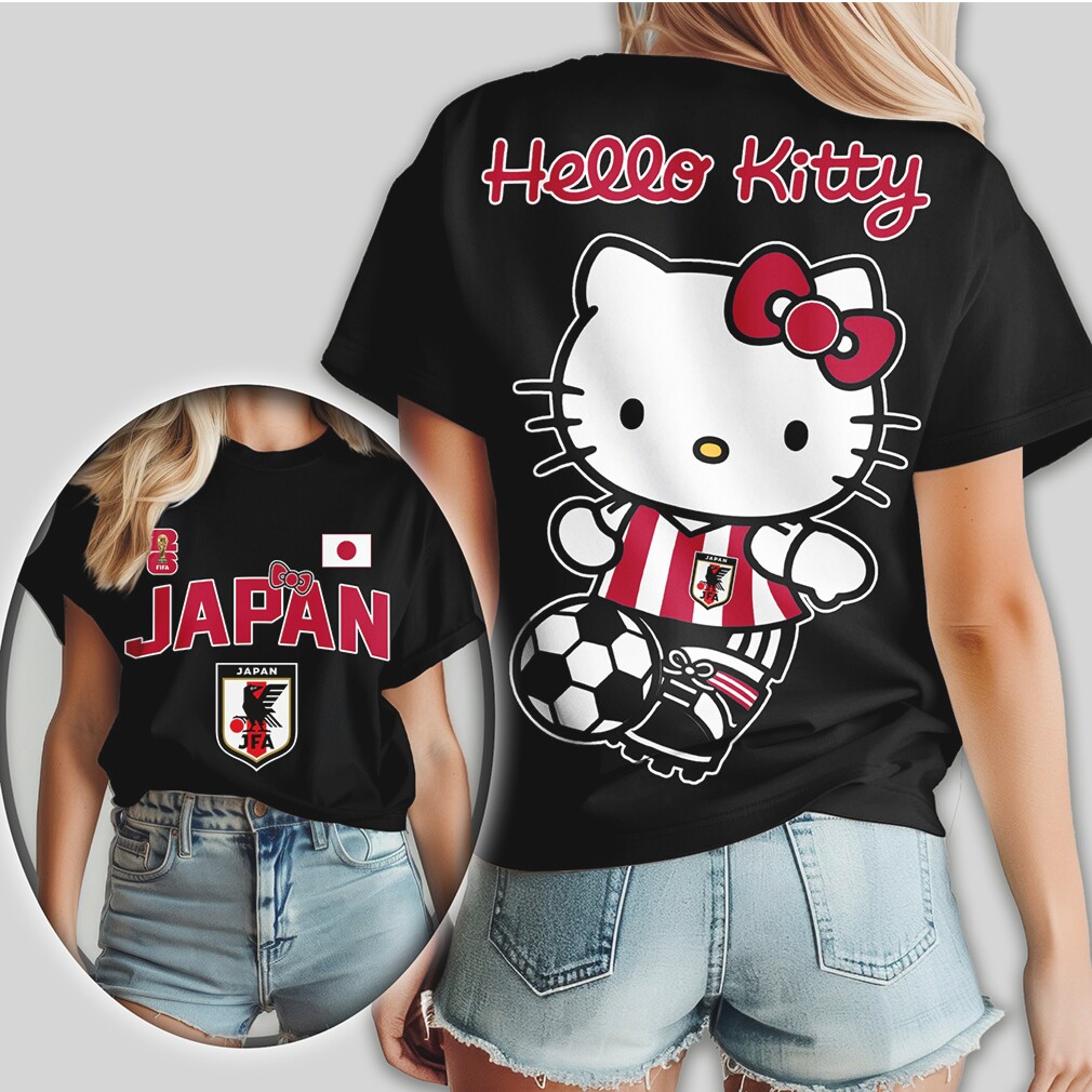 Hello Kitty Japan Samurai Blue Soccer Fan T Shirt Hello Kitty Japan Samurai Blue Soccer Fan T Shirt