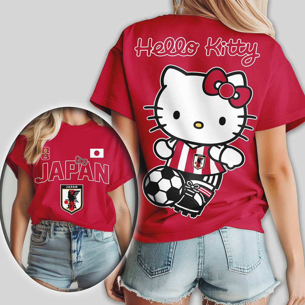 Hello Kitty Japan Samurai Blue Soccer Fan T Shirt Hello Kitty Japan Samurai Blue Soccer Fan T Shirt