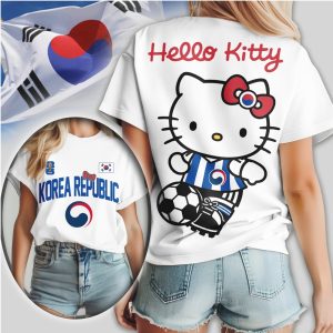 Hello Kitty Korea Republic National Team Soccer T Shirt Hello Kitty Korea Republic National Team Soccer T Shirt