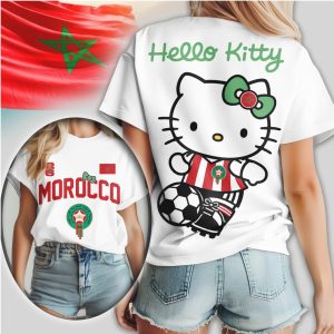 Hello Kitty Morocco Atlas Lions Soccer Fan T Shirt Hello Kitty Morocco Atlas Lions Soccer Fan T Shirt