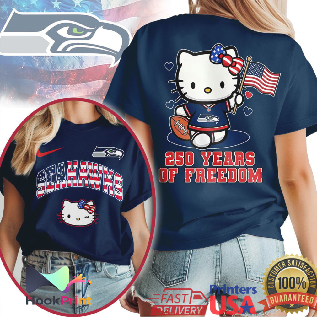 Hello Kitty Seattle Seahawks 250 Years of Freedom Patriotic T Shirt Hello Kitty Seattle Seahawks 250 Years of Freedom Patriotic T Shirt